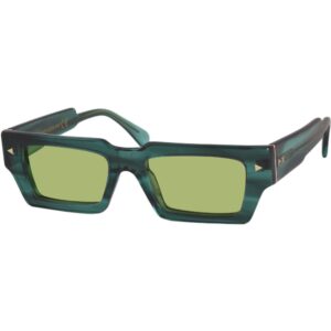 Occhiali da sole  Xlab Mod. auckland cod. colore verde striato / verde polarizzato Unisex Squadrata Verde strisciato