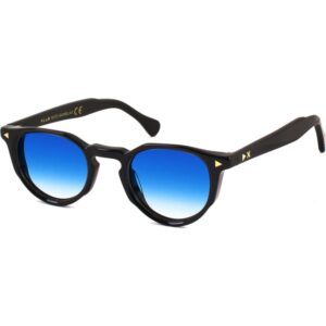 Occhiali da sole  Xlab Mod. sanblas cod. colore nero / azzurro sfumato Unisex Rotonda Nero