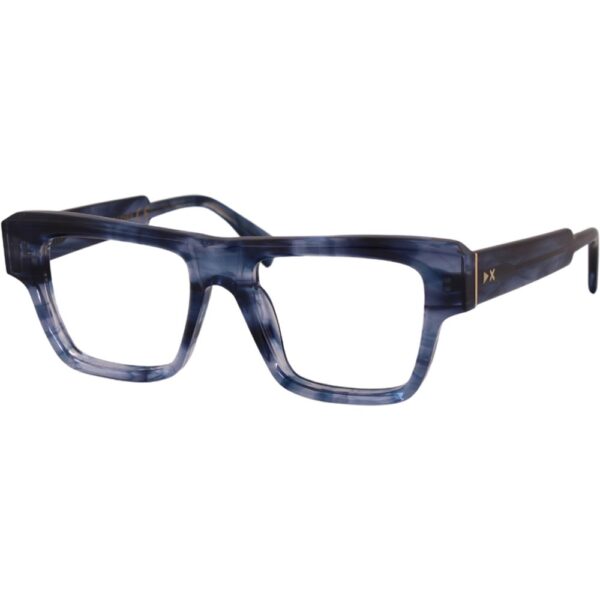 Occhiali vista  Xlab Mod. carney antiriflesso cod. colore blu striato Uomo Squadrata Blu striato