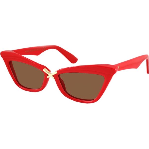 Occhiali da sole  Xlab Mod. seychelles cod. colore rosso / marrone polarizzato Donna Cat eye Rosso