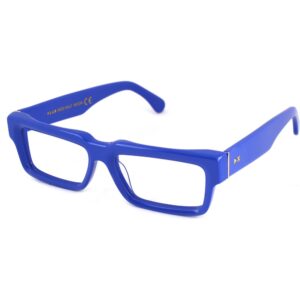 Occhiali vista  Xlab Mod. half moon montatura cod. colore blu lucido Unisex Squadrata Blu