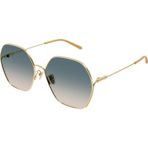 Occhiali da sole  Chloé Ch0169sa cod. colore 002 Donna Geometrica Oro