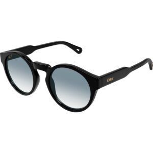 Occhiali da sole  Chloé Ch0158s cod. colore 001 Donna Rotonda Nero