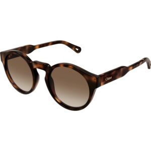 Occhiali da sole  Chloé Ch0158s cod. colore 002 Donna Rotonda Havana