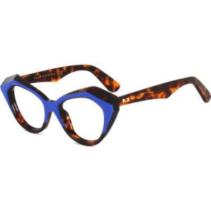 Occhiali da vista  Xlab Mod. salina montatura cod. colore tartaruga scuro-blu Donna Cat eye Tartaruga scuro/blu