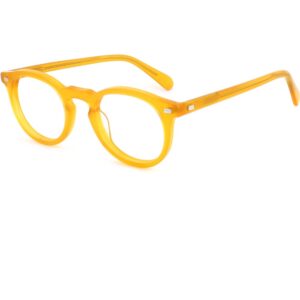 Occhiali da vista  Xlab Mod. tasmania 2.0 montatura cod. colore giallo Unisex Rotonda Giallo