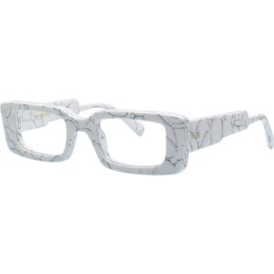 Occhiali da vista  Xlab Mod. timor montatura cod. colore bianco marmo Donna Squadrata Marmo bianco