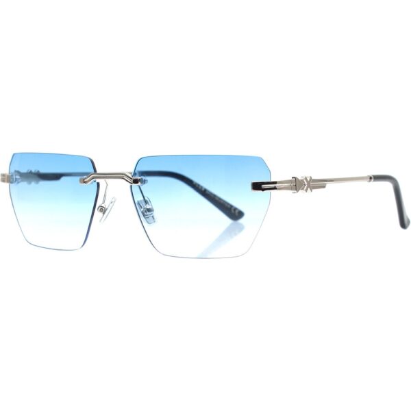 Occhiali da sole  Xlab Mod. murter cod. colore argento/azzurro sfumato Unisex Squadrata Argento