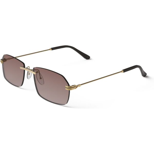 Occhiali da sole  Xlab Mod. paros cod. colore oro / marrone sfumato Unisex Squadrata Oro