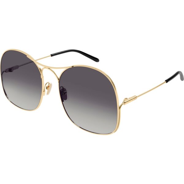 Occhiali da sole  Chloé Ch0164s cod. colore 001 Donna Squadrata Oro