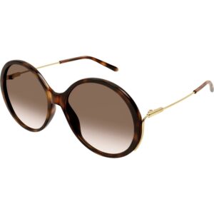 Occhiali da sole  Chloé Ch0171s cod. colore 002 Donna Rotonda Havana