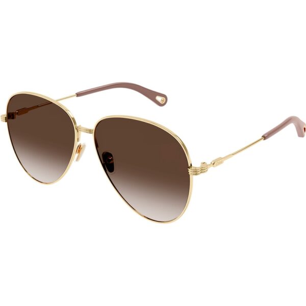 Occhiali da sole  Chloé Ch0177s cod. colore 002 Donna Pilot Oro