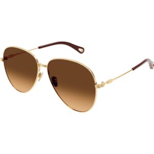 Occhiali da sole  Chloé Ch0177s cod. colore 003 Donna Pilot Oro