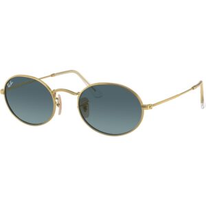 Occhiali da sole  Ray - ban Rb3547 oval cod. colore 001/3m Unisex Rotonda Oro