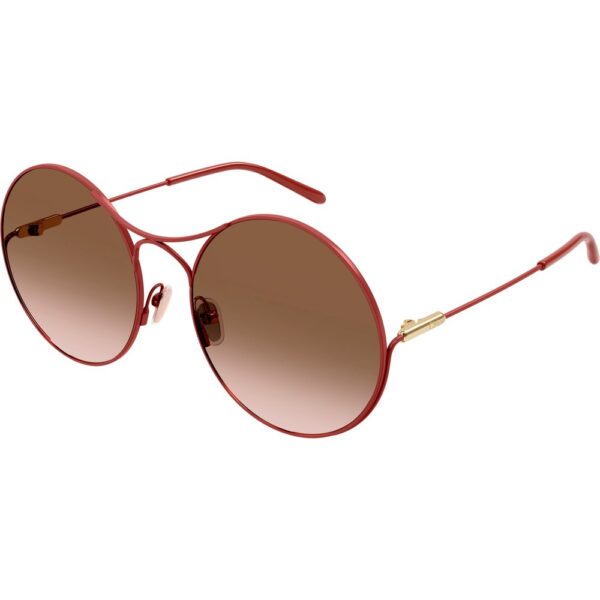 Occhiali da sole  Chloé Ch0166s cod. colore 004 Donna Rotonda Rosa