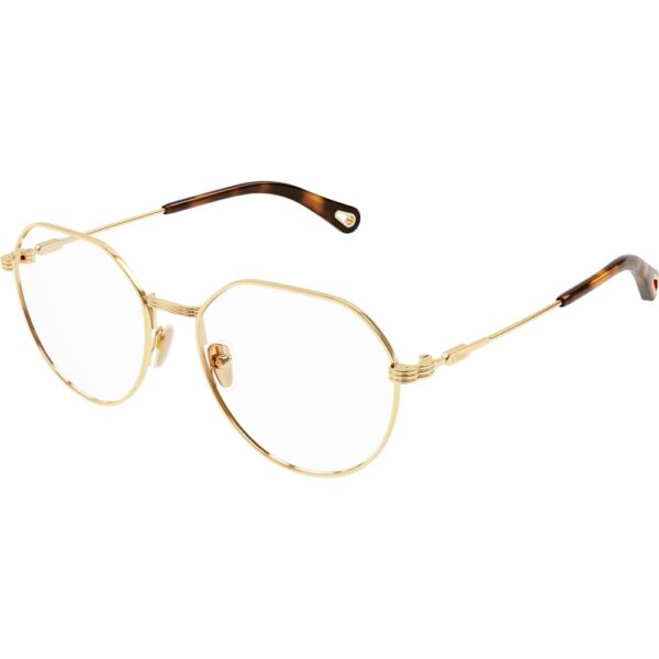 Occhiali vista  Chloé Ch0180o cod. colore 001 Donna Geometrica Oro