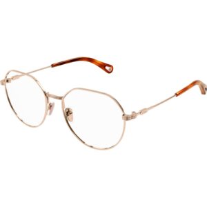 Occhiali vista  Chloé Ch0180o cod. colore 003 Donna Geometrica Oro rosa