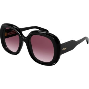 Occhiali da sole  Chloé Ch0153s cod. colore 001 Donna Squadrata Nero