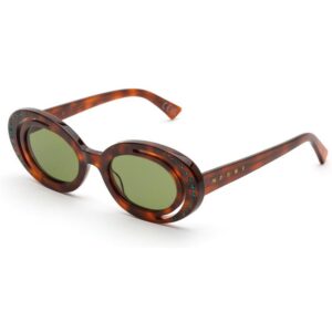 Occhiali da sole  Marni Zion canyon cod. colore blonde havana o2y Unisex Geometrica Havana