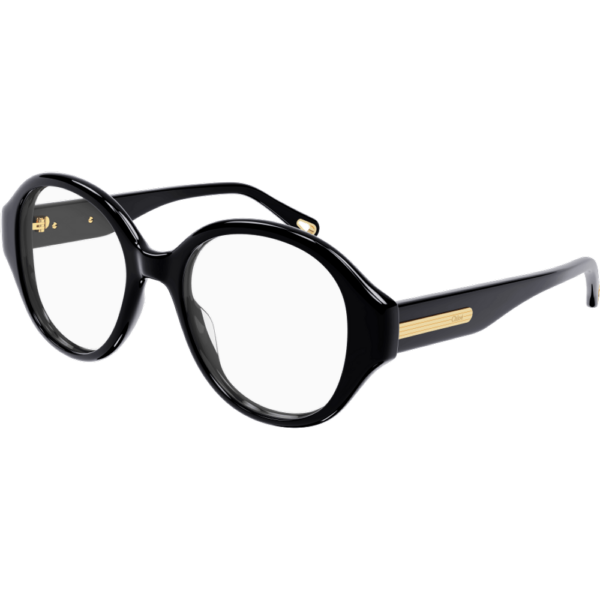 Occhiali vista  Chloé Ch0123o cod. colore 001 Donna Rotonda Nero