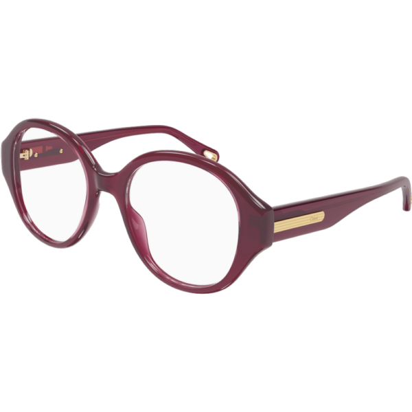 Occhiali vista  Chloé Ch0123o cod. colore 003 Donna Rotonda Bordeaux