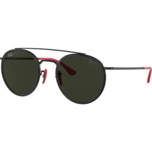 Occhiali da sole  Ray - ban Rb3647m ferrari cod. colore f02831 Uomo Rotonda Nero