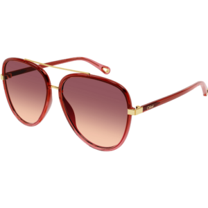 Occhiali da sole  Chloé Ch0129s cod. colore 004 Donna Pilot Rosso