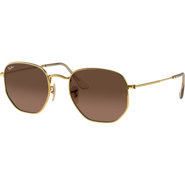 Occhiali da sole  Ray - ban Rb3548n hexagonal cod. colore 912443 Unisex Geometrica Oro