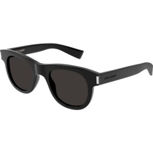 Occhiali da sole  Saint laurent Sl 571 cod. colore 001 Unisex Rotonda Nero