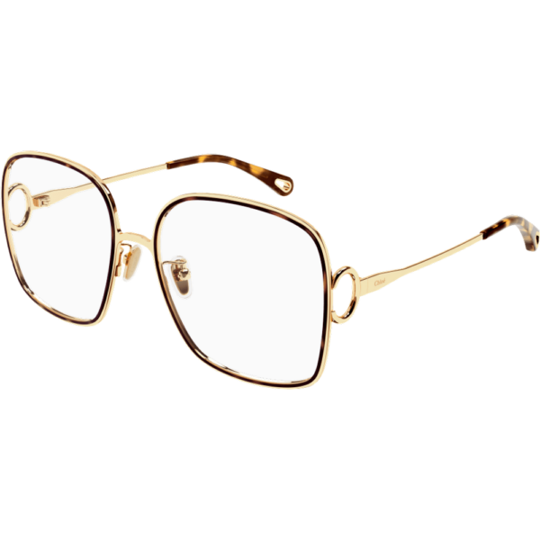 Occhiali vista  Chloé Ch0147o cod. colore 002 Donna Squadrata Oro