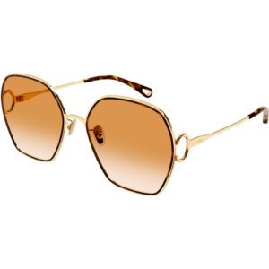 Occhiali da sole  Chloé Ch0146s cod. colore 006 Donna Geometrica Oro