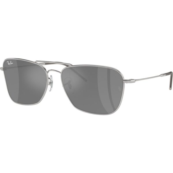 Occhiali da sole  Ray - ban Rbr0102s caravan reverse cod. colore 003/gs Unisex Squadrata Argento