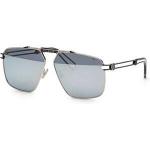 Occhiali da sole  Philipp plein Spp049m silver plein seventies cod. colore k07x Uomo Pilot Palladio