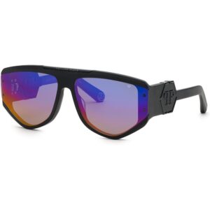 Occhiali da sole  Philipp plein Spp093m plein ego cod. colore 703v Uomo Squadrata Nero-opaco