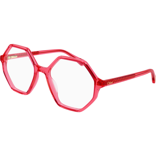 Occhiali vista  Chloé Cc0005o cod. colore 006 Unisex Geometrica Rosso