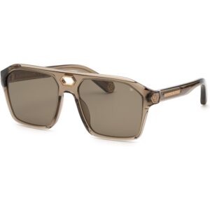 Occhiali da sole  Philipp plein Spp072m plein brave shade cod. colore 09x8 Unisex Squadrata Arancione