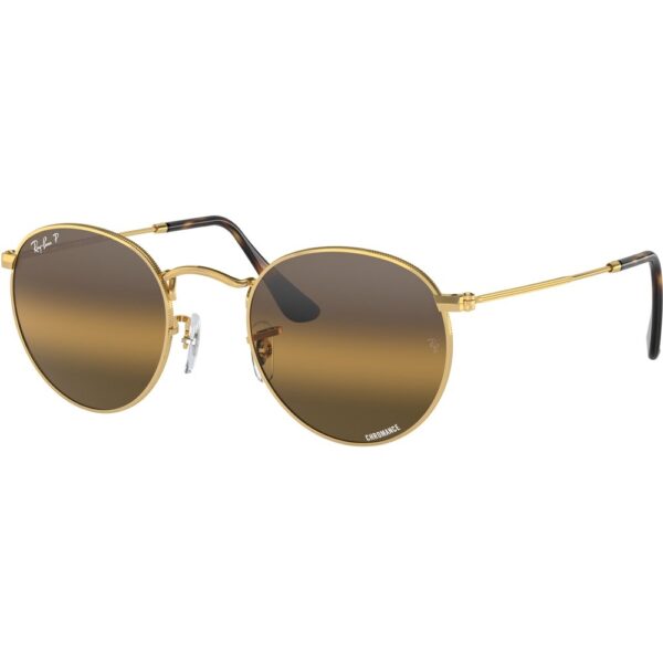 Occhiali da sole  Ray - ban Rb3447 round metal cod. colore 001/g5 Uomo Rotonda Oro