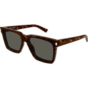 Occhiali da sole  Saint laurent Sl 610/f cod. colore 002 Unisex Squadrata Havana