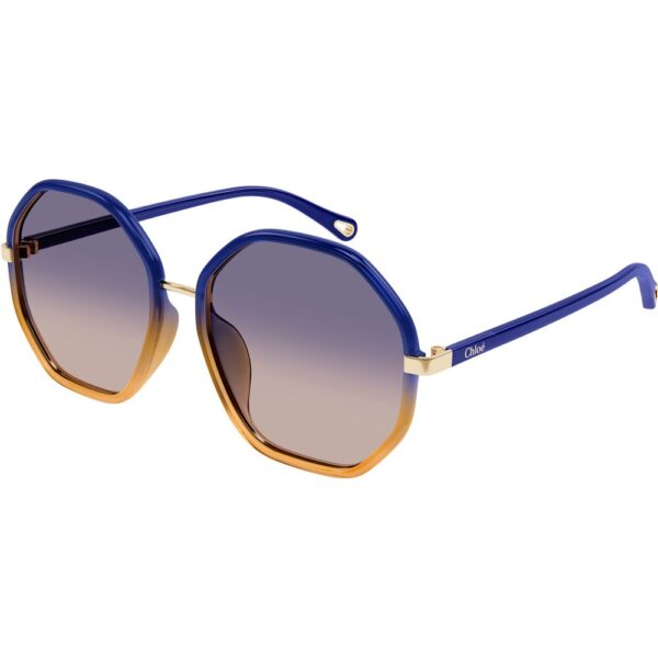 Occhiali da sole  Chloé Ch0133sa cod. colore 007 Donna Geometrica Blu