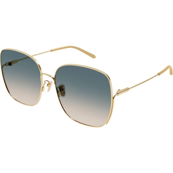 Occhiali da sole  Chloé Ch0170sa cod. colore 006 Donna Squadrata Oro