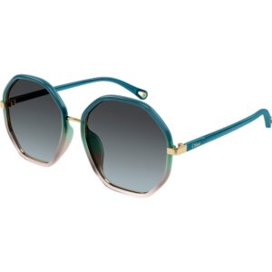 Occhiali da sole  Chloé Ch0133sa cod. colore 006 Donna Geometrica Verde