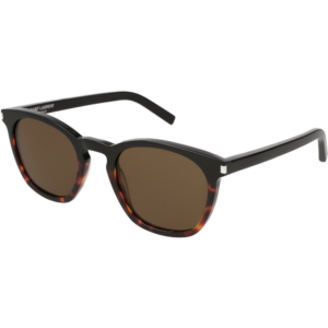 Occhiali da sole  Saint laurent Sl 28 cod. colore 025 Unisex Squadrata Nero