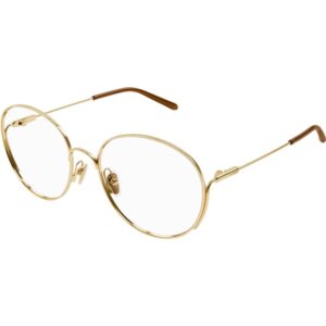 Occhiali vista  Chloé Ch0209o cod. colore 001 Donna Rotonda Oro