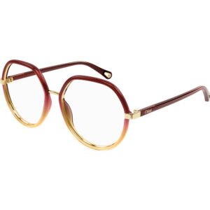 Occhiali vista  Chloé Ch0131o cod. colore 006 Donna Geometrica Bordeaux