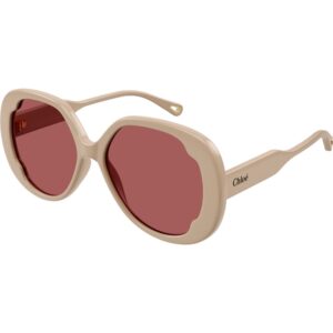 Occhiali da sole  Chloé Ch0195sk cod. colore 005 Donna Farfalla Avorio