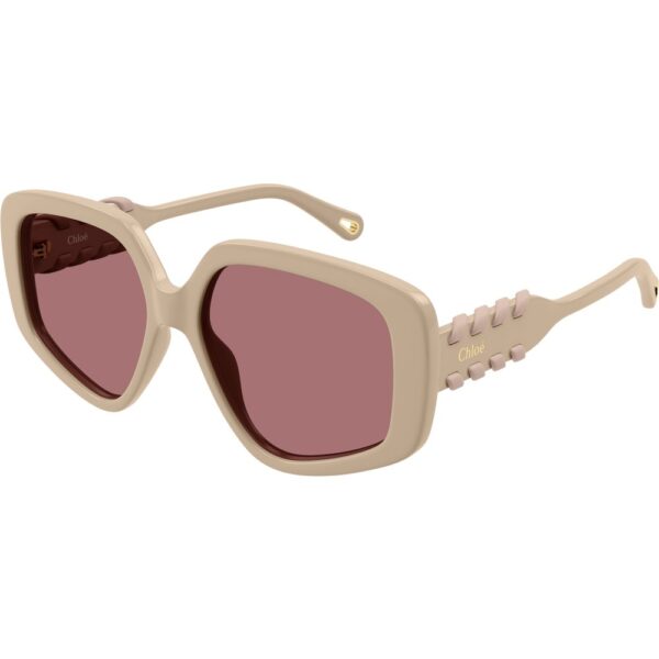 Occhiali da sole  Chloé Ch0210s cod. colore 003 Donna Geometrica Avorio