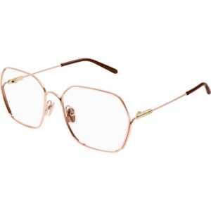 Occhiali vista  Chloé Ch0208o cod. colore 002 Donna Geometrica Oro