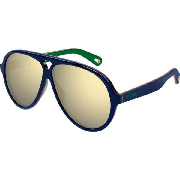 Occhiali da sole  Chloé Ch0211s cod. colore 002 Donna Pilot Blu