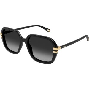 Occhiali da sole  Chloé Ch0204s cod. colore 001 Donna Squadrata Nero