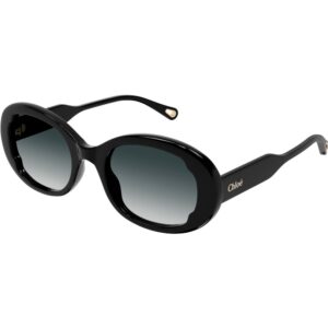 Occhiali da sole  Chloé Ch0197sa cod. colore 001 Donna Rotonda Nero